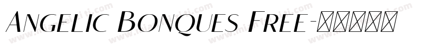 Angelic Bonques Free字体转换